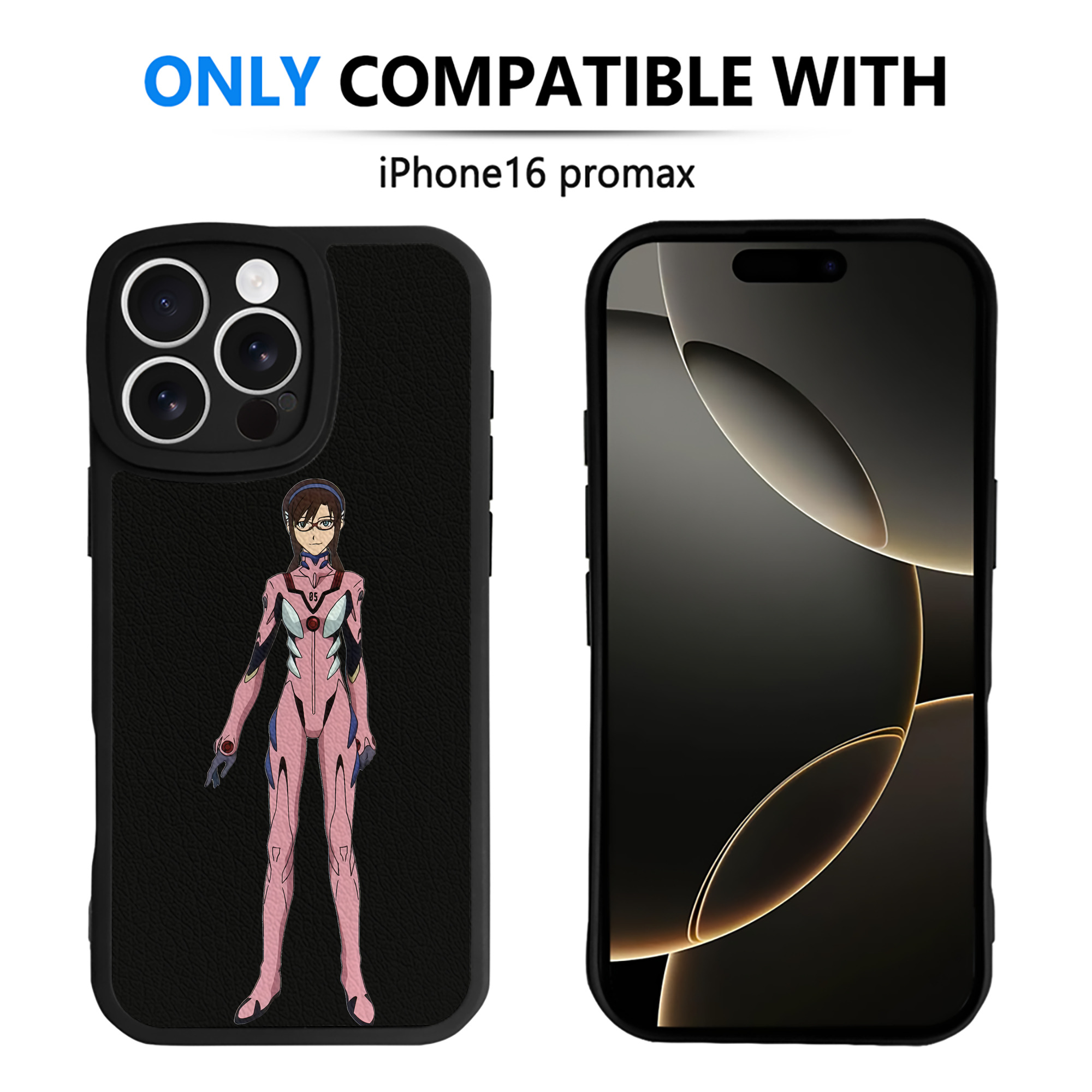 （画像用） EVA 新世紀エヴァンゲリオン 【iPhone 16シリーズ対応】シリコンスマホケース（レザー調） 材質：シリコン
